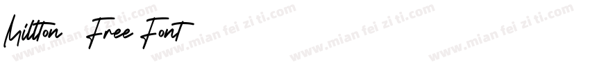 Millton – Free Font字体转换